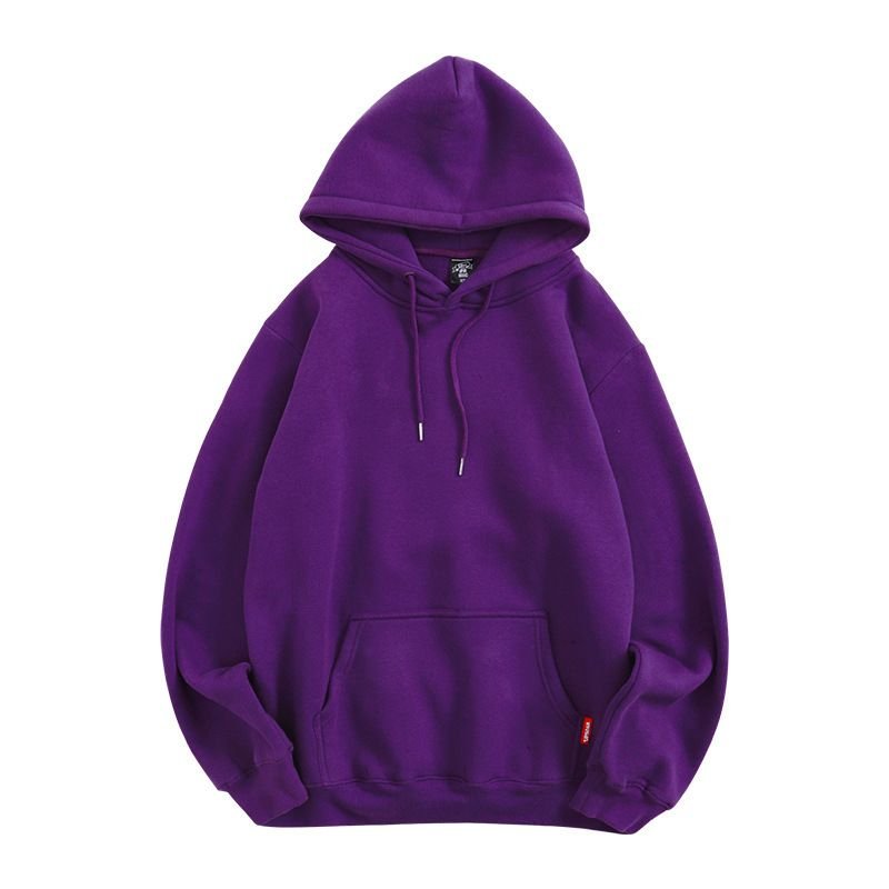Candy Color Loose Solid Color Men Women Unisex Hoodie Custom